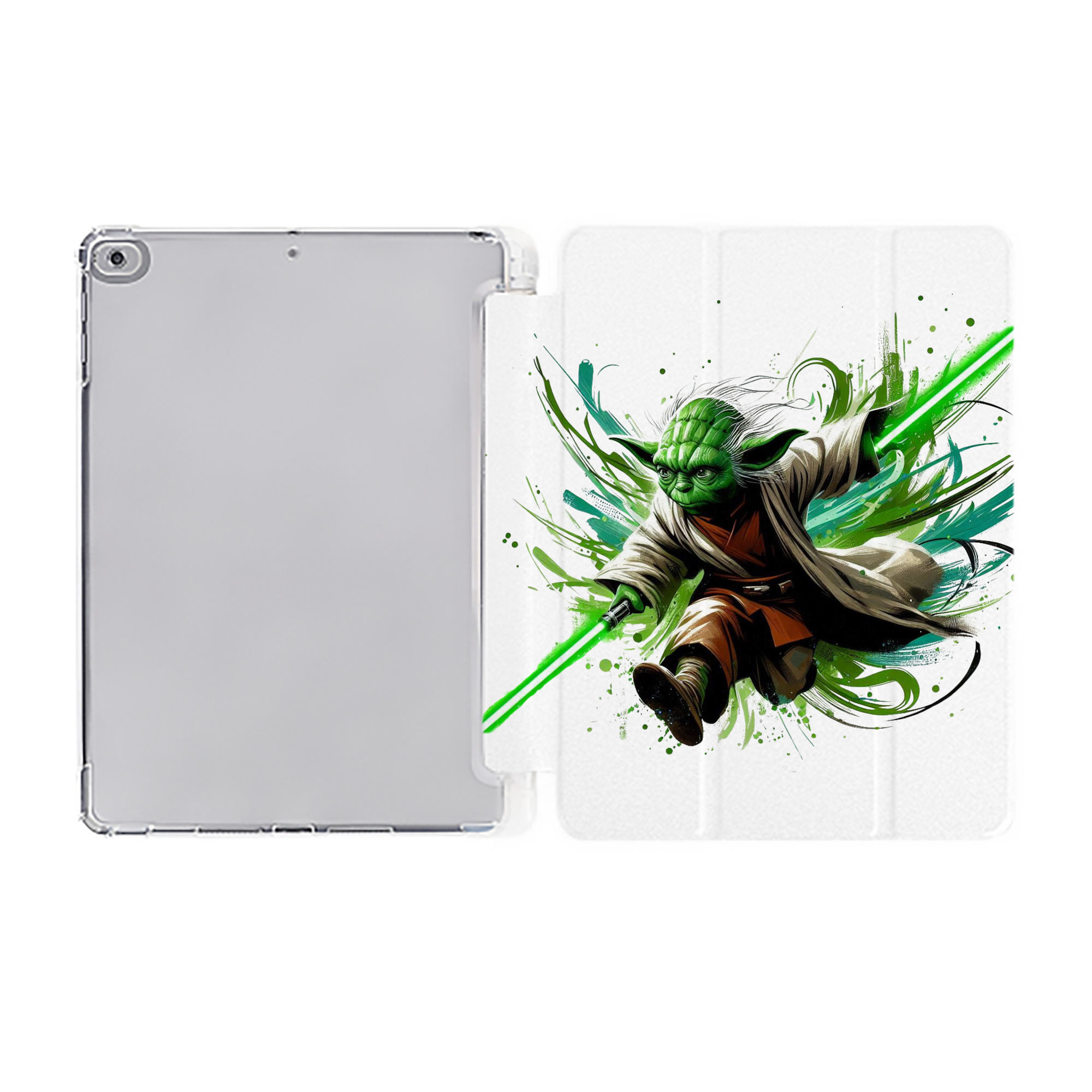 （画像用） スター・ウォーズ Star Wars IPad ケース ペン収納付き 三つ折りスタンド PUレザー×シリコン 対応機種9.5/10.5/10.9インチ